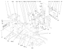 Steering Tower and Fuel Tank Diagram and Parts List for 73552 9900001-9999999 - 1999 Toro Lawn Tractor