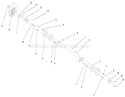Drive Shaft Assembly Diagram and Parts List for 73552 9900001-9999999 - 1999 Toro Lawn Tractor