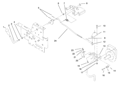 Pto Clutch System Diagram and Parts List for 73403 7900001 - 7999999 Toro Lawn Tractor