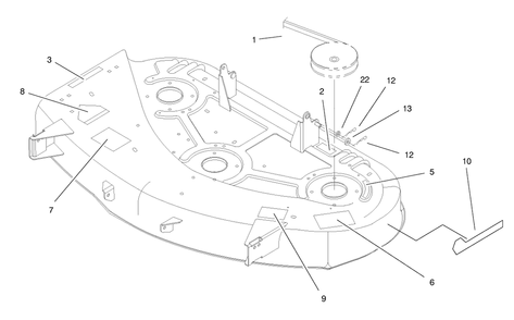 Belt & Decal Assembly Diagram and Parts List for 79108 6900001 - 6999999 Toro Lawn Mower