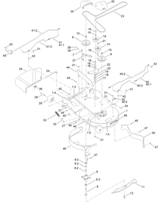 Part Location Diagram of 145-0411 Toro Bolt-Blade, Sems