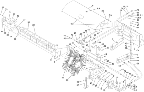 Part Location Diagram of HDW19385 Toro Washer-Flat