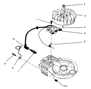 Ignition Assembly (Model No. 47ps5-3) Diagram and Parts List for 22040 6900001 - 6999999 Toro Lawn Mower