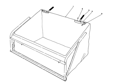 Leaf Bag Model 59123 (Optional) Diagram and Parts List for 56175 8000001 - 8999999 Toro Lawn Tractor