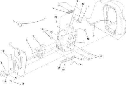 Shifter Assembly Diagram and Parts List for 12004TC 260000001 - 260999999 Toro Lawn Tractor
