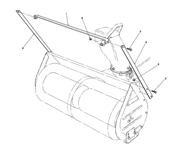 Drift Breaker Assembly No. 20-0650 (Optional) Diagram and Parts List for 57300 5000001 - 5999999 Toro Lawn Tractor