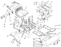 Fenders, Floor Pan & Seat Assembly Diagram and Parts List for 74041 39000001-39999999 - 1993 Toro Lawn Tractor