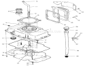 Oil Base & Fill Tube Assembly Diagram and Parts List for 74041 39000001-39999999 - 1993 Toro Lawn Tractor