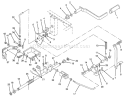 Parking Brake Assembly Diagram and Parts List for 74041 39000001-39999999 - 1993 Toro Lawn Tractor