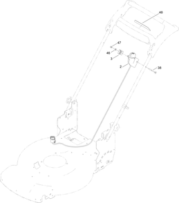 Electric Starter Assembly Diagram and Parts List for 21466T 411700000 - 411873607 Toro Lawn Mower