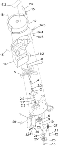 Part Location Diagram of 1-653367 Toro HUB-SPACER