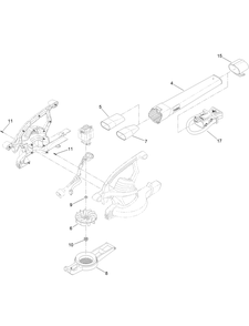 Blower Tube And Impeller Assembly Diagram and Parts List for 51558 322000001-322999999 Toro Leaf Blower / Vacuum