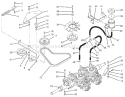 Transmission & Drive System Assembly Diagram and Parts List for 74021 39000001-39999999 - 1993 Toro Lawn Tractor