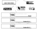 Page G Diagram and Parts List for 74021 39000001-39999999 - 1993 Toro Lawn Tractor