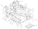 Electrical System Assembly Diagram and Parts List for 74021 39000001-39999999 - 1993 Toro Lawn Tractor