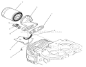 Oil Filter Assembly Diagram and Parts List for 74021 490001-499999 - 1994 Toro Lawn Tractor