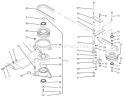 Pto Electric Clutch & Drive Assembly Diagram and Parts List for 74021 490001-499999 - 1994 Toro Lawn Tractor