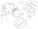 Seat Assembly Diagram and Parts List for 74021 490001-499999 - 1994 Toro Lawn Tractor