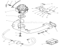 Carburetor & Intake Manifold Assembly Diagram and Parts List for 74021 490001-499999 - 1994 Toro Lawn Tractor