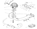 Carburetor & Intake Manifold Assembly Diagram and Parts List for 74120 490001-499999 - 1994 Toro Lawn Tractor
