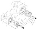 Wheels & Tires Assembly Diagram and Parts List for 74120 490001-499999 - 1994 Toro Lawn Tractor