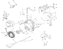 Gearcase And Ignition Controls Diagram and Parts List for 74140 39000001-39999999 - 1993 Toro Lawn Tractor