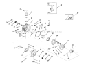 Hydrostatic Transmission Diagram and Parts List for 74140 39000001-39999999 - 1993 Toro Lawn Tractor