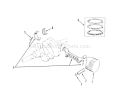 Piston And Rod Diagram and Parts List for 74140 39000001-39999999 - 1993 Toro Lawn Tractor