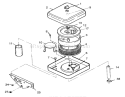 Air Cleaner Diagram and Parts List for 74140 49000001-49999999 - 1994 Toro Lawn Tractor