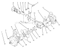 Transmission Drive Diagram and Parts List for 74140 49000001-49999999 - 1994 Toro Lawn Tractor