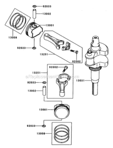 PistonCrankshaft_Assembly__Kawasaki_Fh601VAs23 Diagram and Parts List for 74179  Toro Lawn Mower