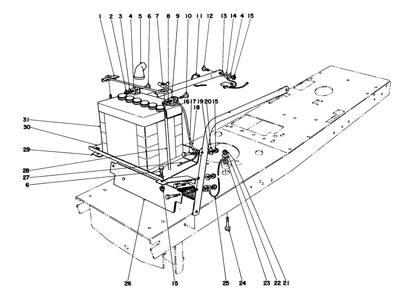 Electrical Assembly Diagram and Parts List for 55055 1000001 - 1999999 Toro Lawn Tractor