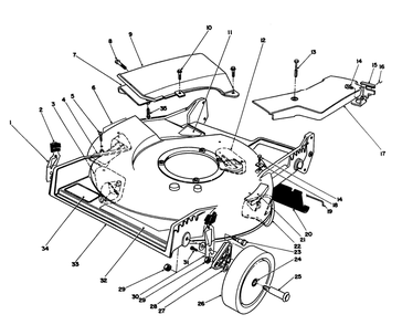 Housing Assembly Diagram and Parts List for 20107 1000001 - 1999999 Toro Lawn Mower