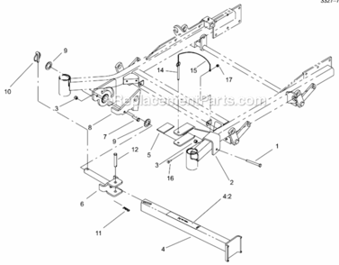 Stand_Assembly Diagram and Parts List for 74225 220000001-220999999 Toro Lawn Mower