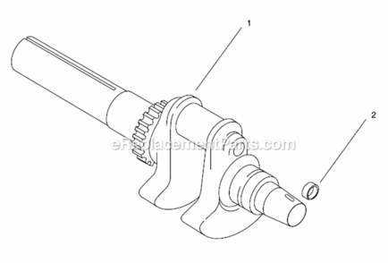 Crankshaft_Assembly__Group_1 Diagram and Parts List for 74225 220000001-220999999 Toro Lawn Mower