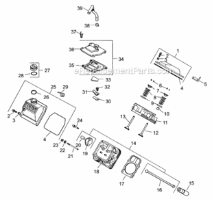 HeadValveBreather_Assembly__Group_4 Diagram and Parts List for 74225 220000001-220999999 Toro Lawn Mower