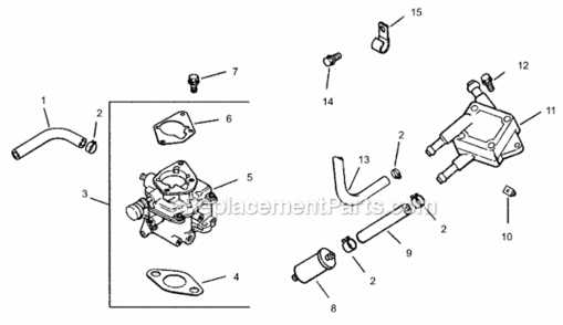 Fuel_System_Assembly__Group_8 Diagram and Parts List for 74225 220000001-220999999 Toro Lawn Mower