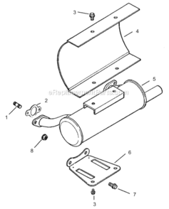 Exhaust_Assembly__Group_11 Diagram and Parts List for 74225 220000001-220999999 Toro Lawn Mower
