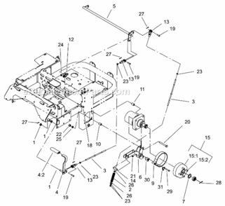 Brake_And_Wheel_Hub_Assembly Diagram and Parts List for 74225 220000001-220999999 Toro Lawn Mower