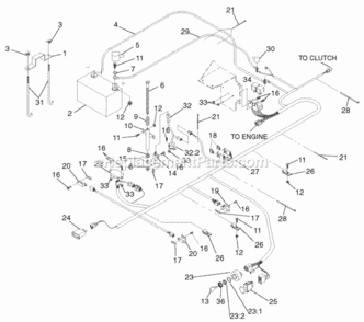Page J Diagram and Parts List for 74226 210000001-210002100 Toro Lawn Tractor