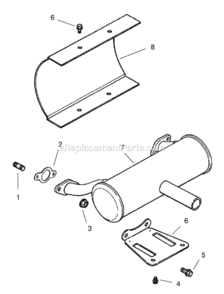 Part Location Diagram of 2507204 Toro Stud M8x1.25x33