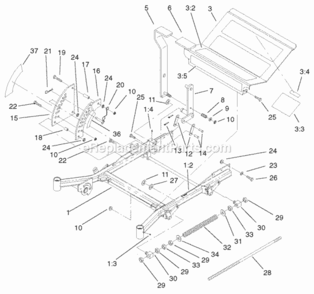 Page N Diagram and Parts List for 74226 210000001-210002100 Toro Lawn Tractor