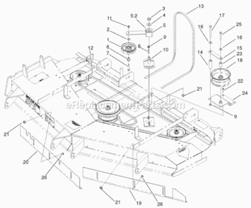 Page B Diagram and Parts List for 74226 210000001-210002100 Toro Lawn Tractor