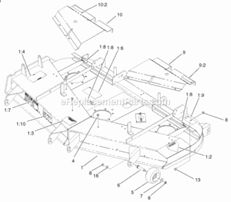 Page I Diagram and Parts List for 74226 210000001-210002100 Toro Lawn Tractor