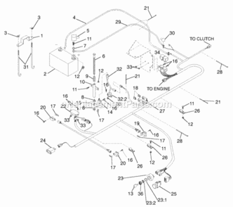 Page J Diagram and Parts List for 74226 210002101-210999999 Toro Lawn Tractor