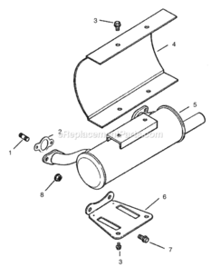 Part Location Diagram of 2404102S Tecumseh Gasket, Exhaust