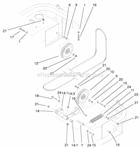 Page S Diagram and Parts List for 74226 210002101-210999999 Toro Lawn Tractor