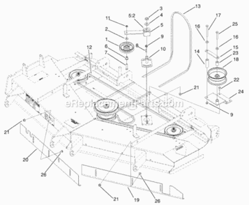 Page C Diagram and Parts List for 74226 210002101-210999999 Toro Lawn Tractor