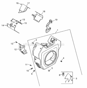 Part Location Diagram of 2410002S Tecumseh Nut, Plastic
