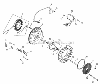 Part Location Diagram of 2417698-S Toro Wiring Harness Assembly